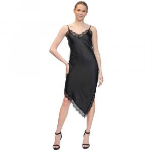 Платье-комбинация с асимметричным подолом для юниоров Madden Girl, черный