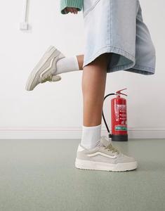 Массивные замшевые кеды Vans Hylane светло-коричневого цвета