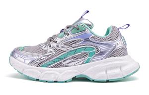 Pnj Нескользящие и дышащие низкие массивные кроссовки женские зеленые