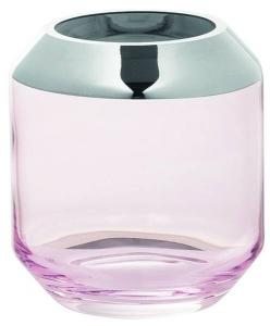 Подсвечник Fink Smilla, 9x9x9 см, светло-розовый