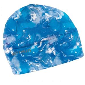 Мужская шапка с принтом Hot Chillys, Thriller Blue/Quartz