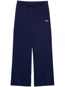 MSGM спортивные брюки с логотипом, синий