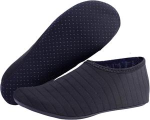 Водные тапочки для женщин и мужчин, быстро сохнущие аква-носки для плавания, пляжа, занятий йогой, спорта, аксессуары для бассейна и кемпинга, необходимые для взрослых и молодежи, размеры Nereids Net, черный