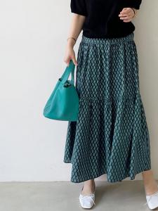 Многоярусная юбка-клеш