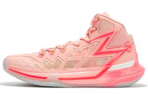 BIG3 Future PE Красная амортизация Против скольжения и износостойкие Высокие баскетбольные кроссовки Мужские Розовые 361°, Мягкий персиковый розовый/Выбеленный коралловый красный
