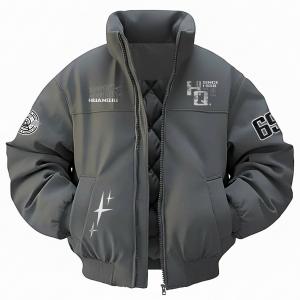 Куртка Unisex Stand Collar Thickened HUANQIU, серый