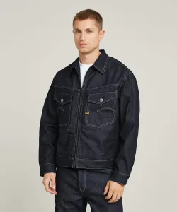 Куртка DAKOTA на молнии/Джинсовая куртка с молнией базового дизайна G-Star Raw, цвет Raw Denim