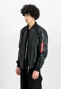 Куртка из искусственной кожи Alpha Industries, Black