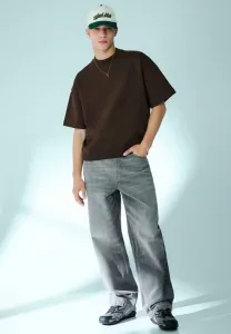 Базовая футболка оверсайз Bershka, Brown