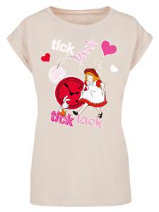 Рубашка F4NT4STIC Alice im Wunderland Tick Tock, песочный