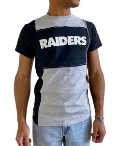 Мужская серая футболка с разрезом Las Vegas Raiders Refried Apparel, серый