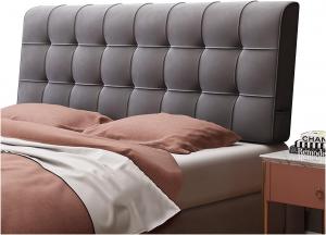 Подушка-подголовник LIANGJUN для кровати без изголовья, большая подушка для чтения, съемный моющийся чехол, 5 цветов, индивидуальный размер (Цвет: серый, Размер: 120x60x10 см) CHIAPERINI, Gray