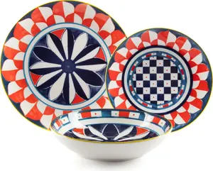 Набор столовых приборов из 18 предметов, фарфор Sciacca, разноцветный Excelsa