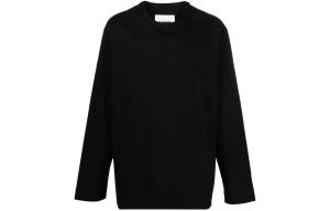 Футболка Cotton с боковыми разрезами JIL SANDER, черный