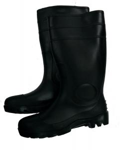 Сапоги для работы под дождем Herco 16" из черной резины - мужской размер 12 No Brand, черный