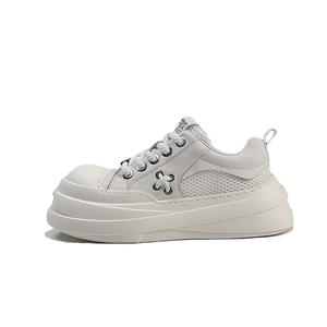 SHUPATE Антискользящие износостойкие водонепроницаемые дышащие влагоотводящие низкие повседневные мужские туфли белые, цвет White