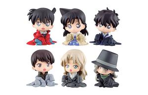 Набор «Детектив Конан»: главные герои, уменьшение командной коллекции на 100%, розыгрыш 6 загадочных яиц Bandai, c (6 pcs, no duplicates)