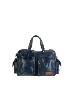 Сумка среднего размера из полиуретана Volum, синий