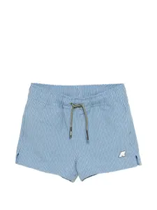Полосатые шорты с логотипом K Way Kids, синий