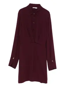 Платье-рубашка с длинными рукавами Patrizia Pepe, фиолетовый