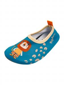 PLAYSHOES Пляжные и бассейновые тапочки 'Dschungel' в цвете Petrol