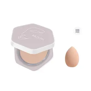 Прозрачная и светящаяся пудра для фиксации макияжа безупречно естественная MUYAN