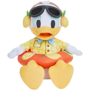 Шанхайская летняя серия плюшевых кукол Mickey Pool Party высотой 22 см Shanghai Disney, 2022 Summer Mickey Pool Party Collection-Donald Duck