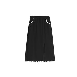 ELLE Повседневная длинная юбка Women's Black