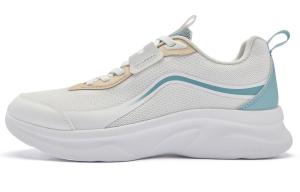 Амортизирующие противоскользящие и износостойкие низкие кроссовки мужские бело-голубые QIAODAN, Jordan White Mist