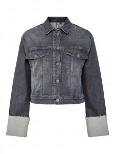 PIECES Куртка межсезонная 'PCPil' в сером дениме