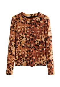 Топ Next REGULAR FIT-TOUCH, Animal/Multi-Coloured