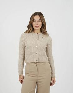 Кардиган Brave Soul Button из букле бежевого цвета