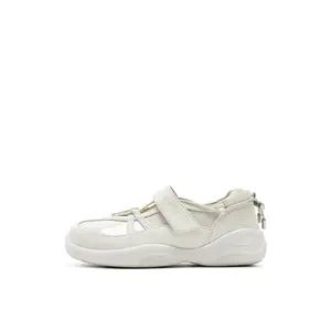 Детские сандалии с низким верхом, нескользящие, износостойкие, дышащие Staccato, белый