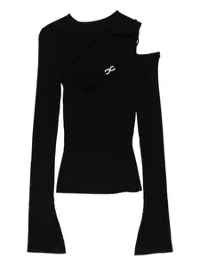 Блузка с рукавами колокол MACH & MACH, черный