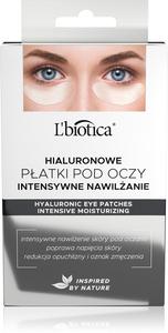 Патчи для глаз гиалуроновая интенсивно увлажняющая маска для глаз L’Biotica, 3× 2 шт
