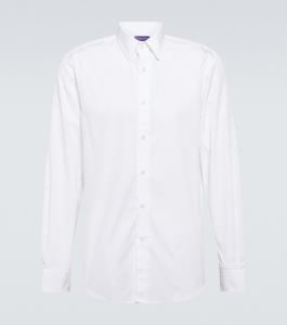 Хлопковая рубашка Ralph Lauren Purple Label, белый
