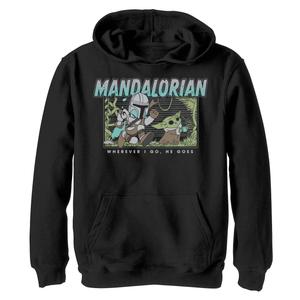 Толстовка с рисунком «Звёздные войны: Мандалорское макаронное печенье» для мальчиков 8–20 лет Star Wars