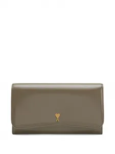 Кошелек Paris Paris Continental Ami Paris, зеленый