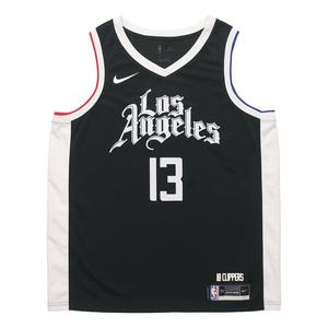 Футболка nba sw fan edition los angeles clippers paul george no. 13 city edition спортивная баскетбольная майка жилет Nike, черный
