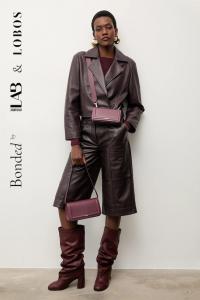 Кожаная куртка bonded by & lobos Answear.LAB, бордовый