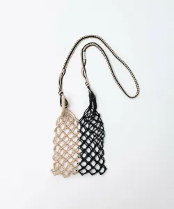 Двухцветная сумка для макраме Tricot, цвет 82Beige