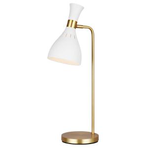 Настольная лампа Elstead Lighting, 17,8x63,5x21,9 см, белый/бронзовый