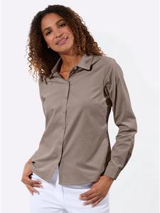 Блузка-рубашка серо-коричневого цвета WITT WEIDEN