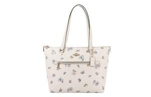 COACH Сумка через плечо Gallery Leather среднего размера женская белая