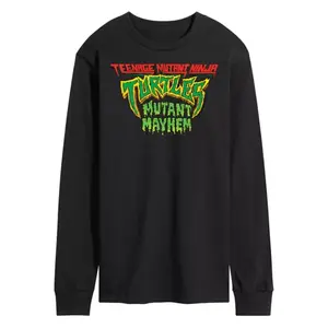 Мужская футболка с принтом TMNT Mutant Mayhem Nickelodeon, черный