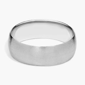 Матовое классическое обручальное кольцо из платины (7 мм) Blue Nile
