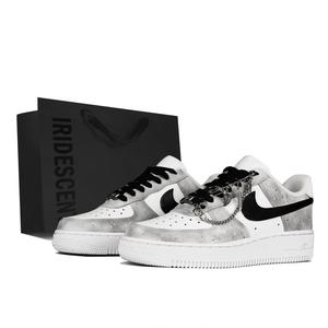 Nike Кроссовки Air Force 1 Low top Skateboard Unisex черный серый белый