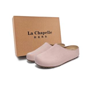 La Chapelle Женские сандалии с закрытым носком, антибактериальные, противоскользящие, износостойкие, с пластиковой подошвой, розового цвета