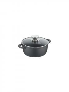 Кастрюля со стеклянной крышкой из литого алюминия - Vario Click черного цвета Berndes, 16 см