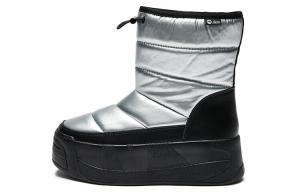Туфли женские повседневные Women's Casual Shoes Women's High-Top Silver Joy&Mario